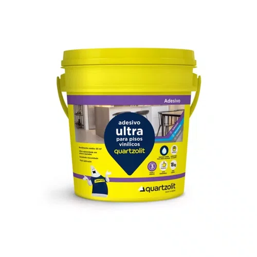 Cola Adesivo Ultra Vinílico Quartzolit 18kg