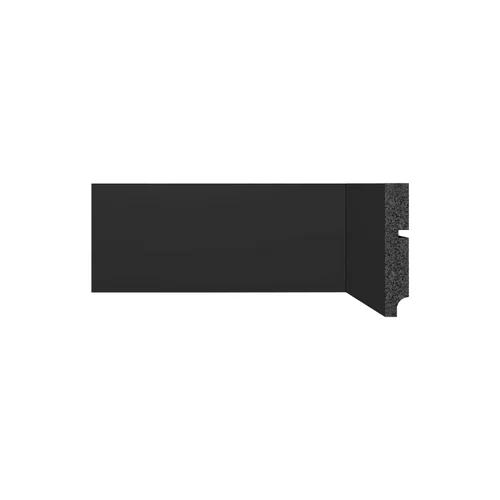 Rodapé Santa Luzia de Poliestireno 3547 Liso Black 240x10cm