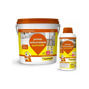 Kit Primer RU Antiumidade Componentes A+B Quartzolit
