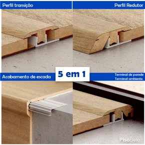 Perfil Incizo 5 em 1 Smart – Carvalho Congelado Bege – 1,80 m