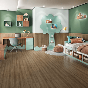 Piso Laminado Eucafloor Prime Click Lâmina Amêndoa