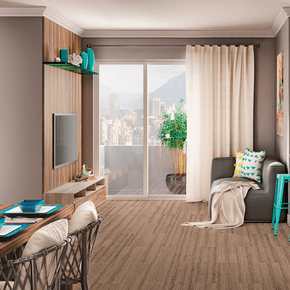 Piso Laminado Eucafloor Prime Click Noce Oro