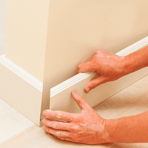 Mão de obra de retirada e reinstalação do mesmo rodapé