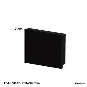 Rodapé Arquitech em Poliestireno Liso 7 cm Preto 50007