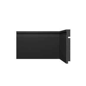 Rodapé Santa Luzia de Poliestireno 3480 Frisado Black 240x15cm