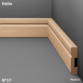 Rodapé Eucatex Estilo em MDF Frisado 5 cm Nº 17