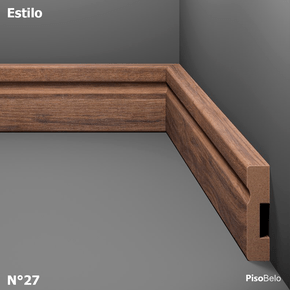 Rodapé Eucatex Estilo em MDF Frisado 5 cm Nº 27