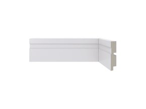 Rodapé Santa Luzia em Poliestireno 456  - 7cm Branco