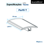 Perfil T Eucafloor linha Tecno Nº 17