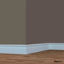 Rodapé Arquitech em Poliestireno Frisado 5 cm Branco 51005