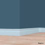 Rodapé Arquitech em Poliestireno Frisado 7 cm Branco 51007