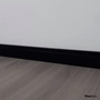 Rodapé Arquitech em Poliestireno Frisado 7 cm Preto 51007
