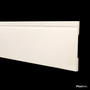 Rodapé Belka em PVC Expandido Frisado 07 cm Branco