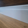 Rodapé Belka em PVC Expandido Frisado 10 cm Branco