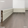 Rodapé Eucatex Acqua New em PVC Frisado 10 cm Arenas