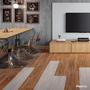 Rodapé Eucatex Acqua New em PVC Frisado 10 cm Cinnamon