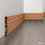 Rodapé Eucatex Acqua New em PVC Frisado 10 cm Sand Color