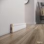 Rodapé Eucatex Estilo em MDF Frisado 5 cm Branco