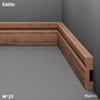 Rodapé Eucatex Estilo em MDF Frisado 5 cm Nº 27