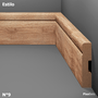 Rodapé Eucatex Estilo em MDF Frisado 7 cm Nº 9